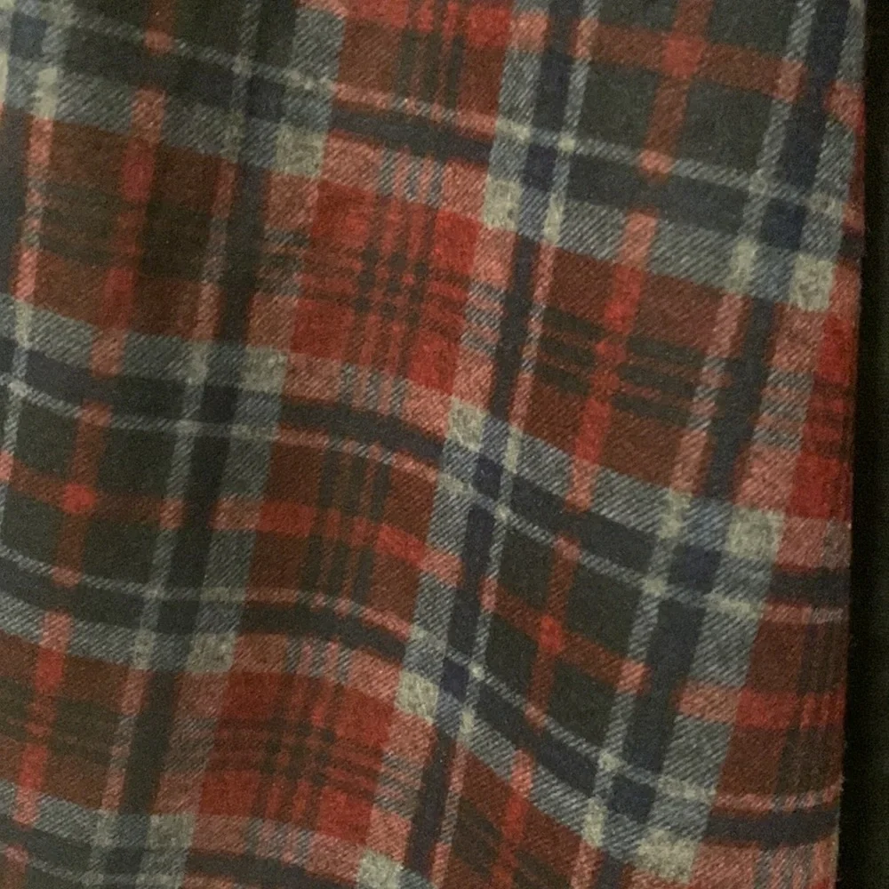 LAST 1️⃣🔴⚫️BLACK BURGUNDY CHECKERED TRENCH JACKET⚫️🔴 - Picture 8 of 10